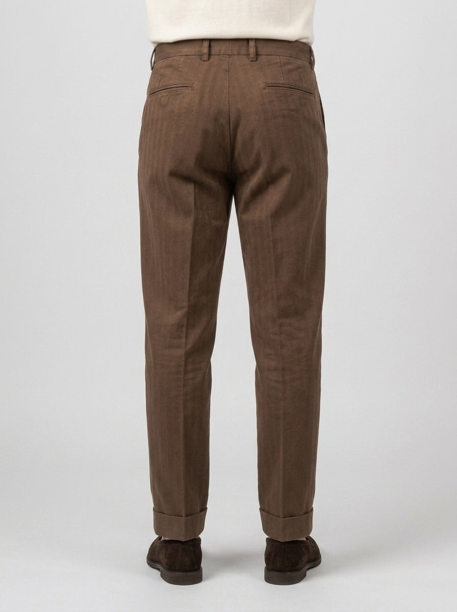 pantalone chiold pence marrone 