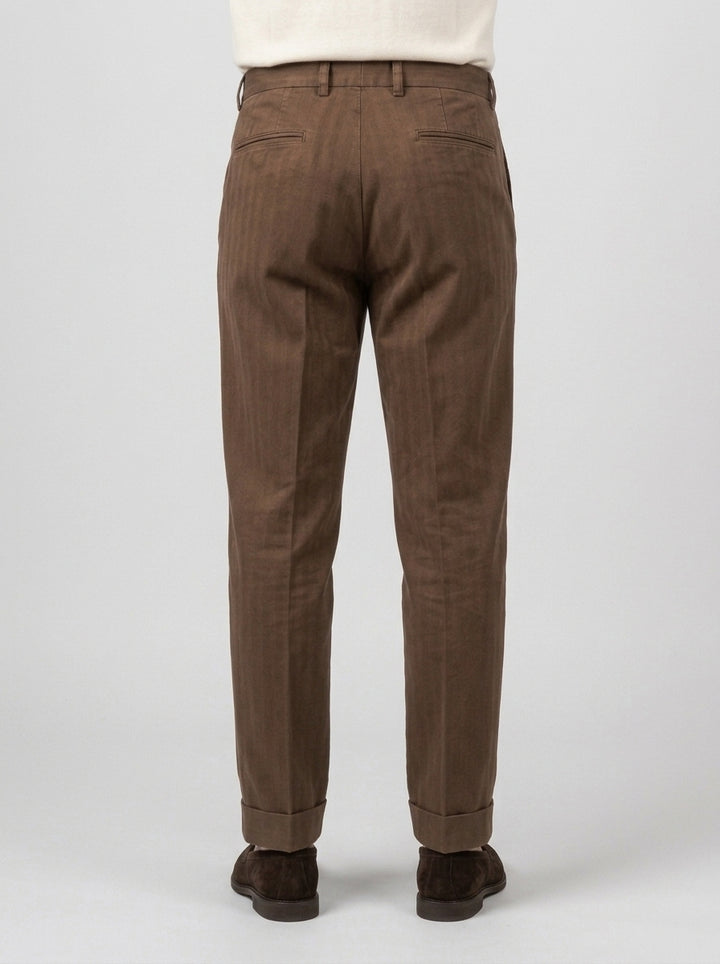 pantalone chiold pence marrone 