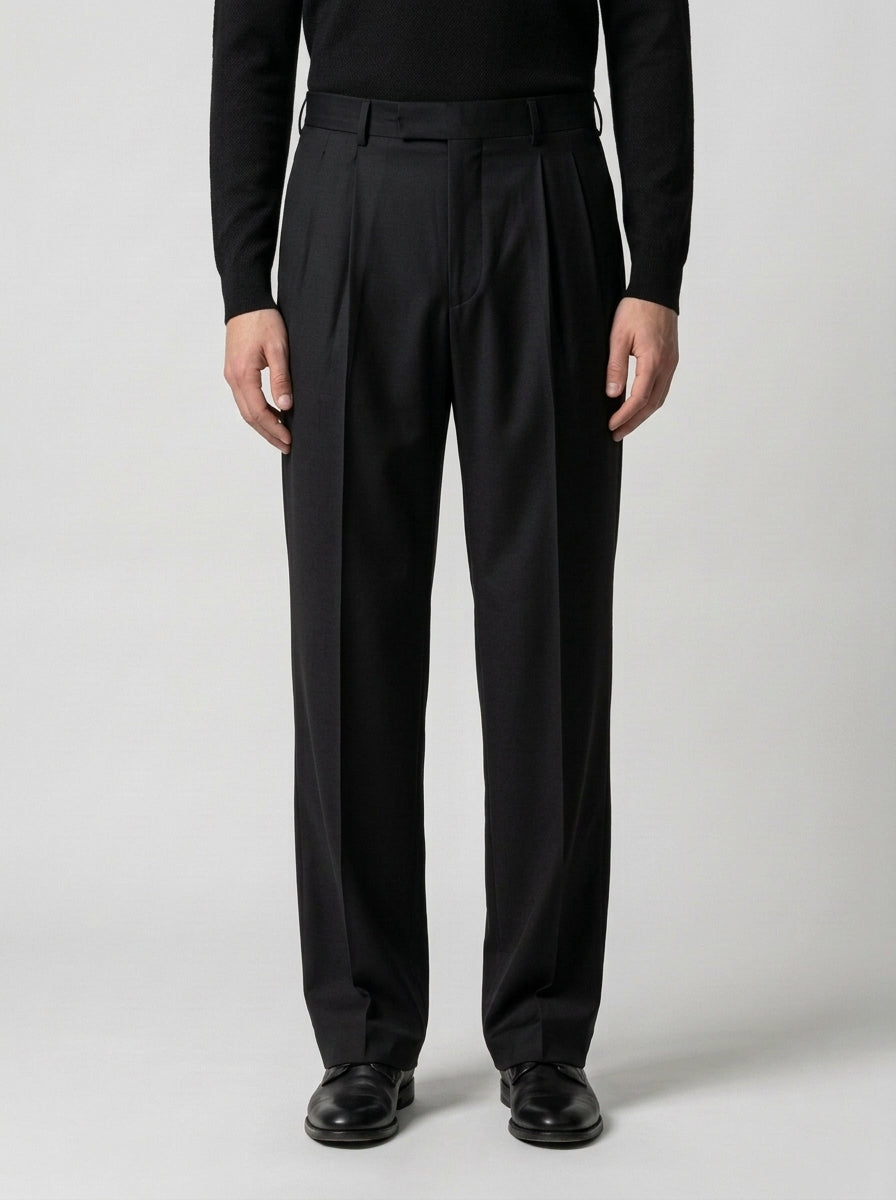 pantalone lucano kiss con pence nero 