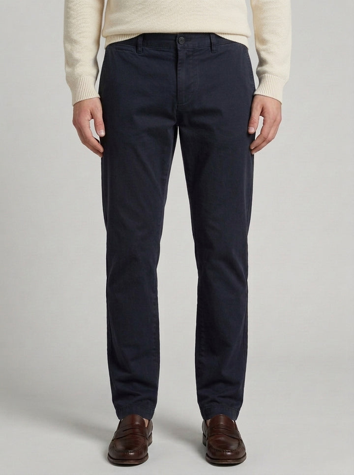 pantalone morello elax cotone blu 