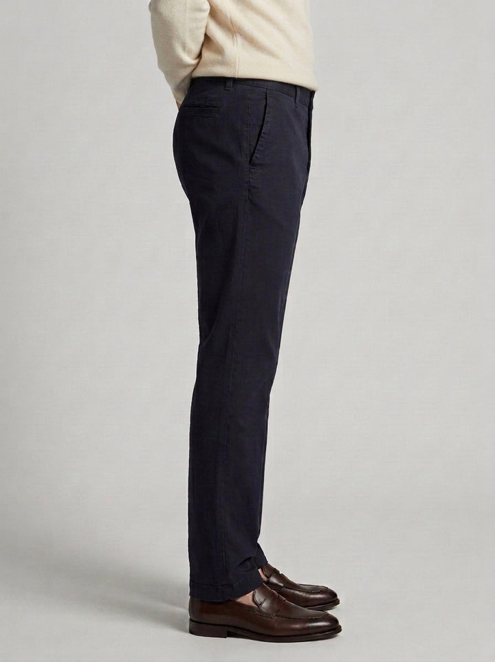 pantalone morello elax cotone blu 