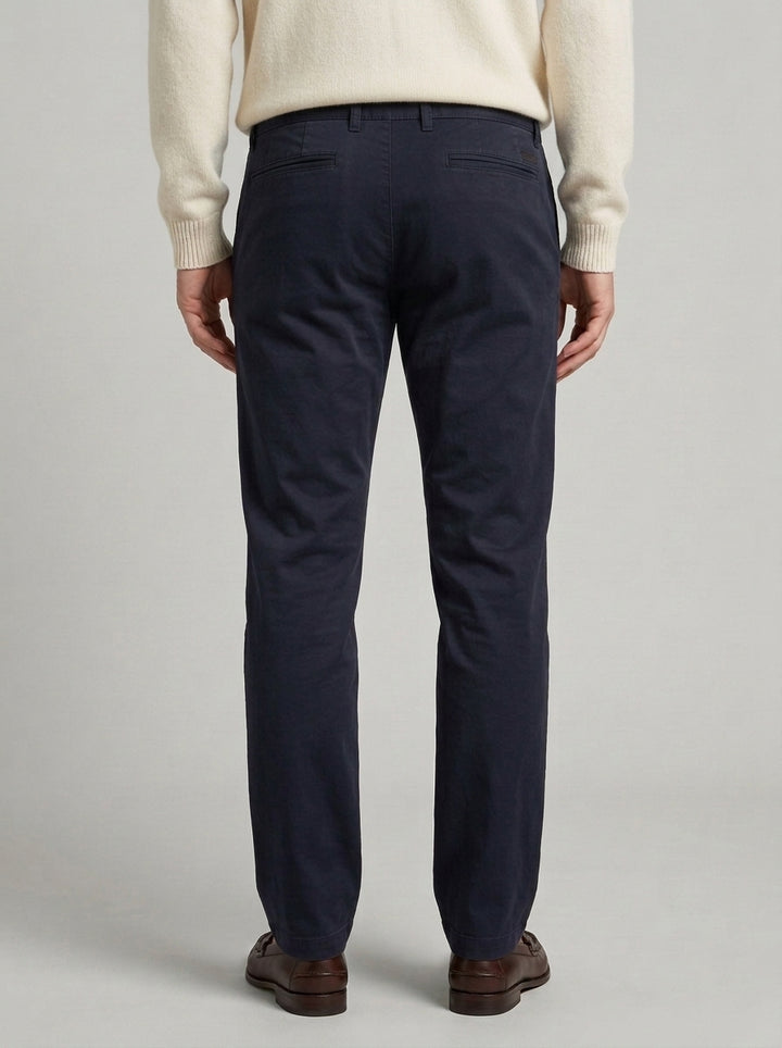 pantalone morello elax cotone blu 