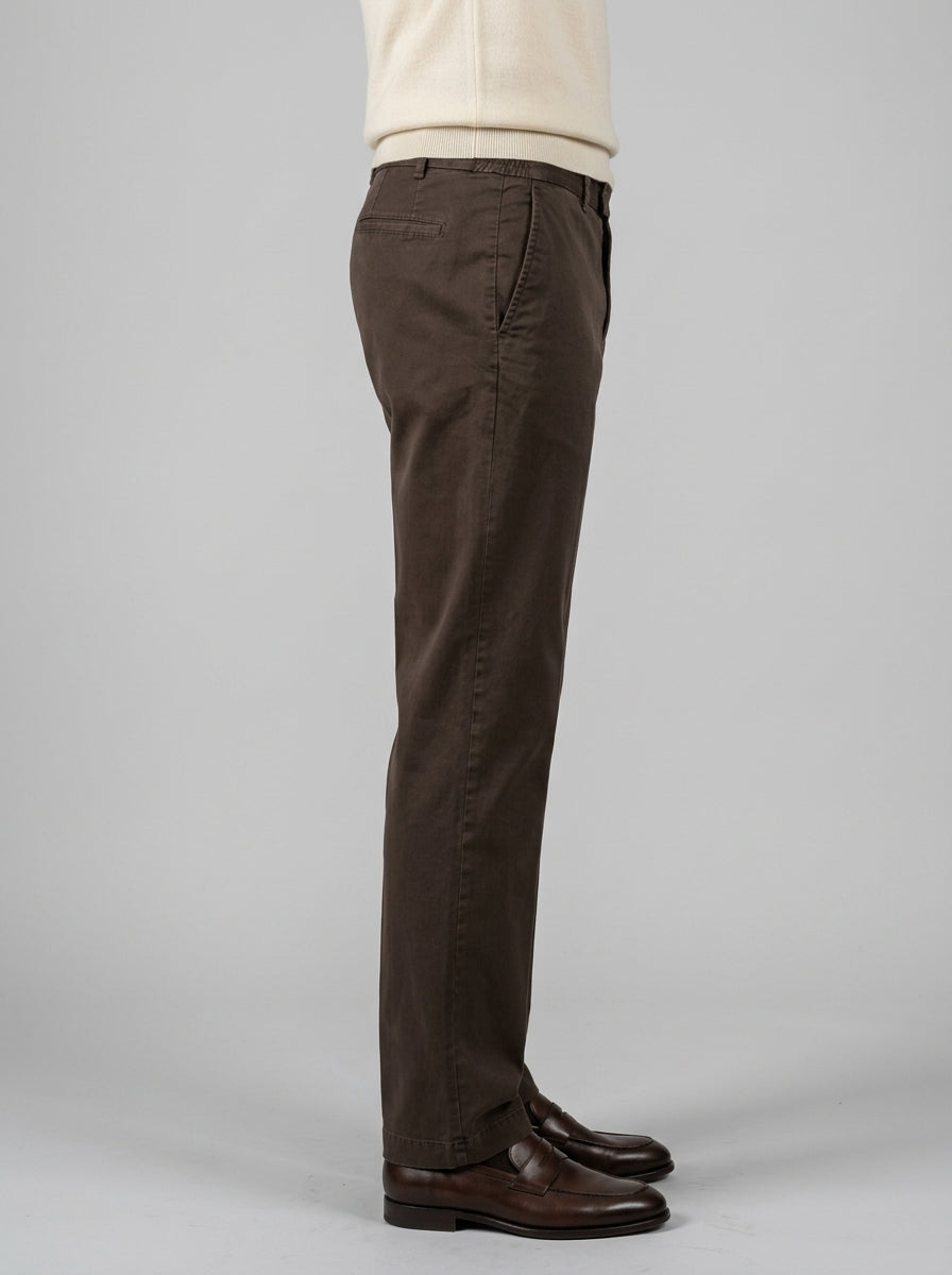 pantalone morello elax cotone moro 