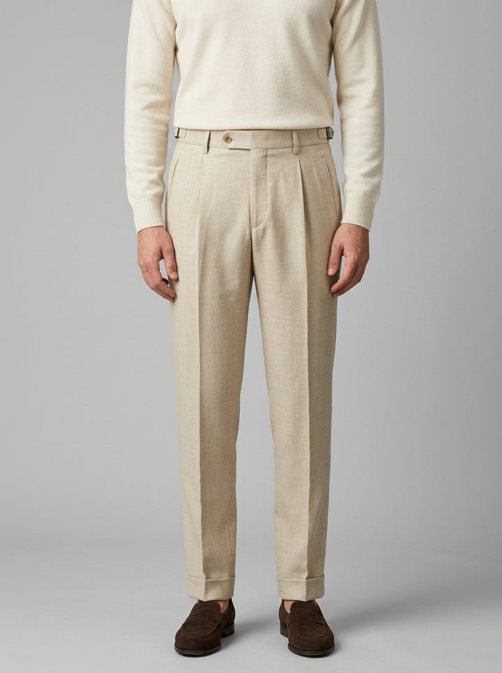 pantalone retro vitale barberis beige 