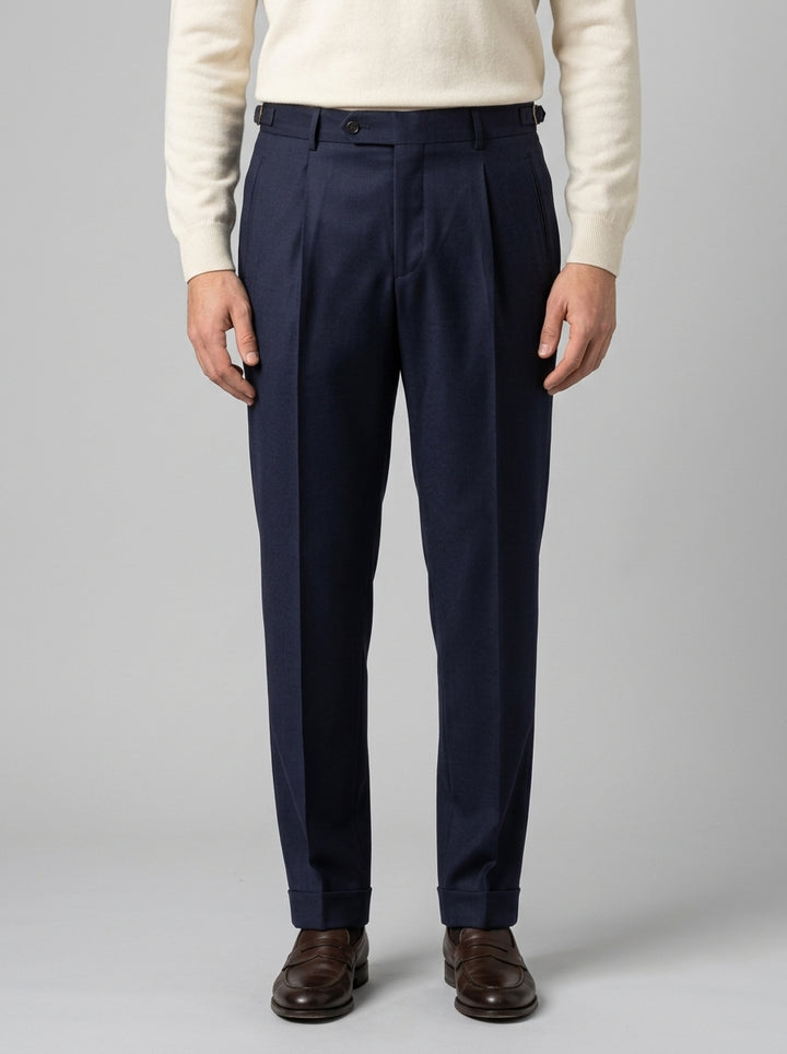 pantalone retro vitale barberis blu 
