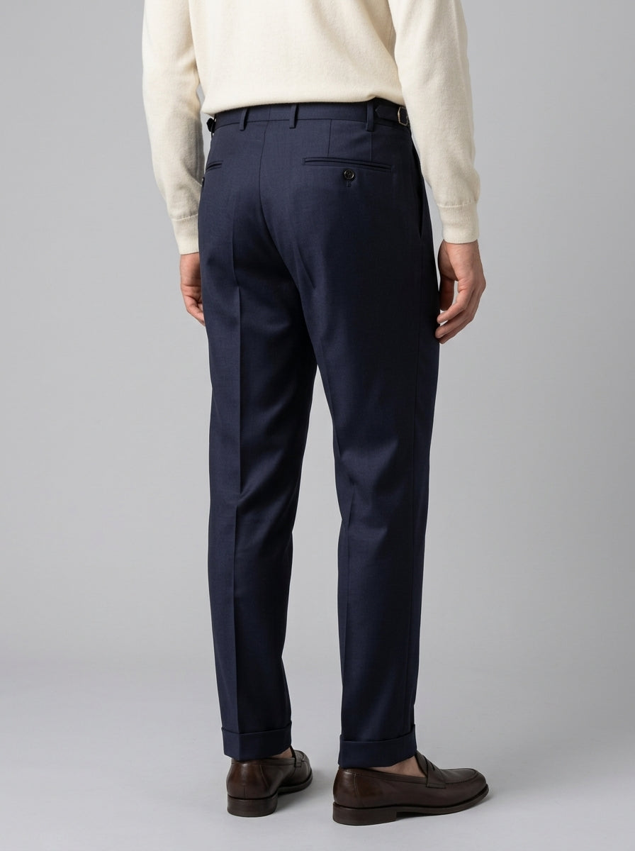 pantalone retro vitale barberis blu 