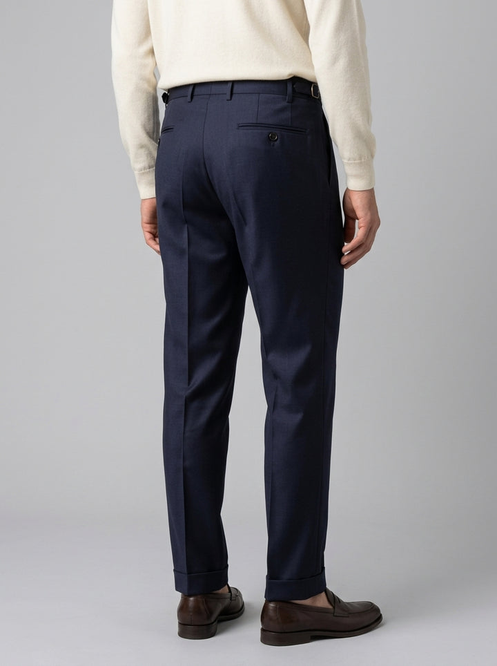 pantalone retro vitale barberis blu 