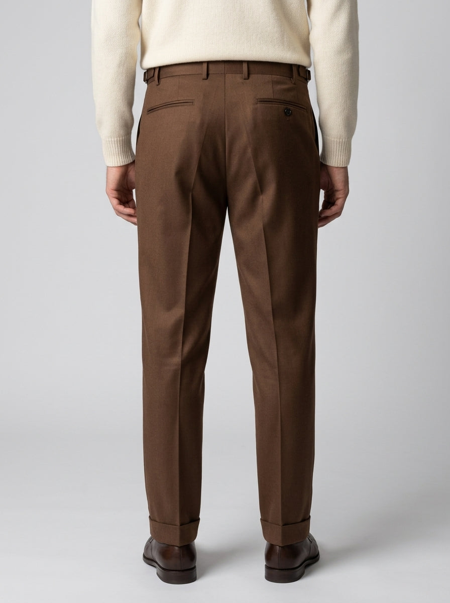 pantalone retro vitale barberis marrone 