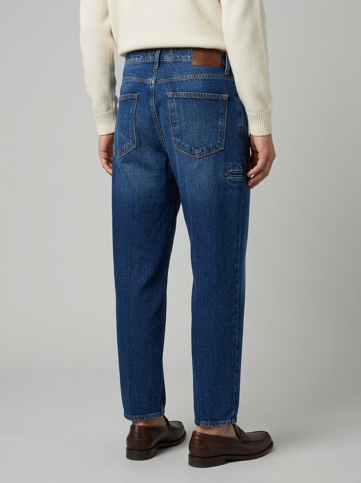 jeans osaka blu con sabbiatura chiara 