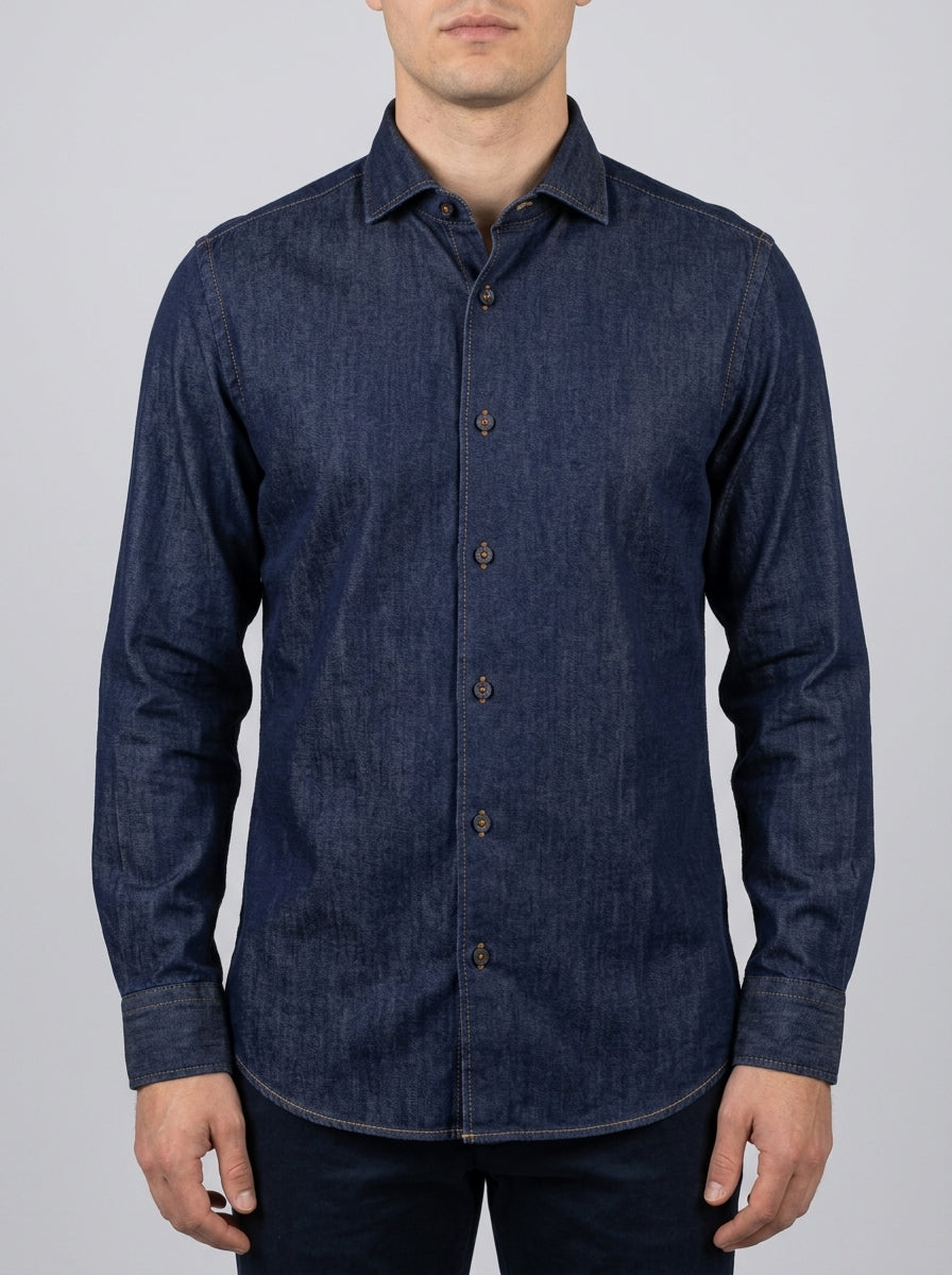 Camicia  in denim blu 