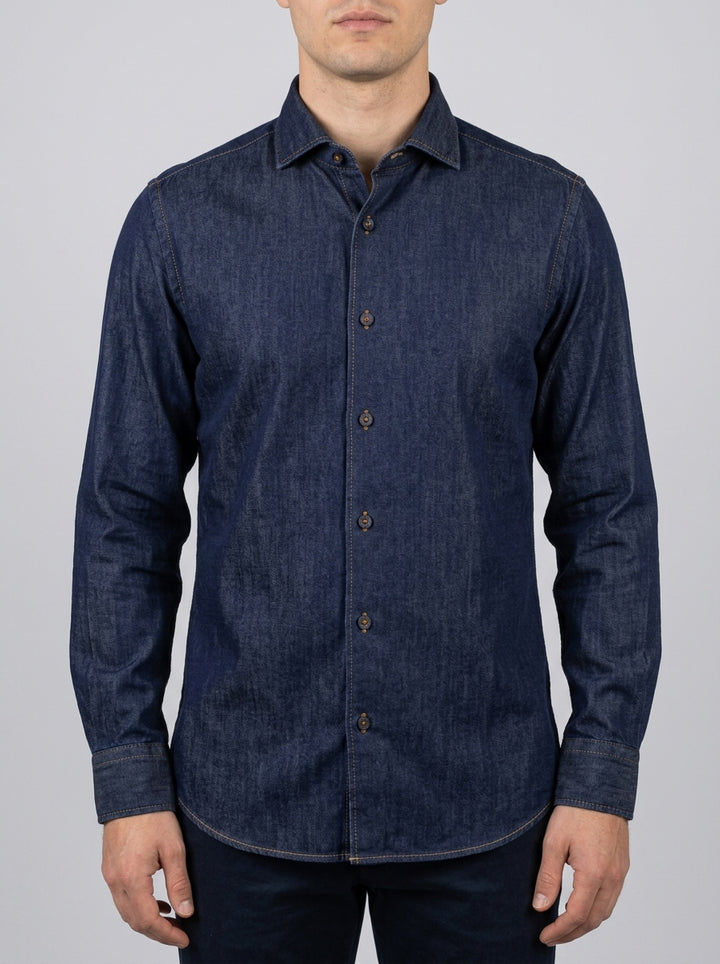 Camicia  in denim blu 