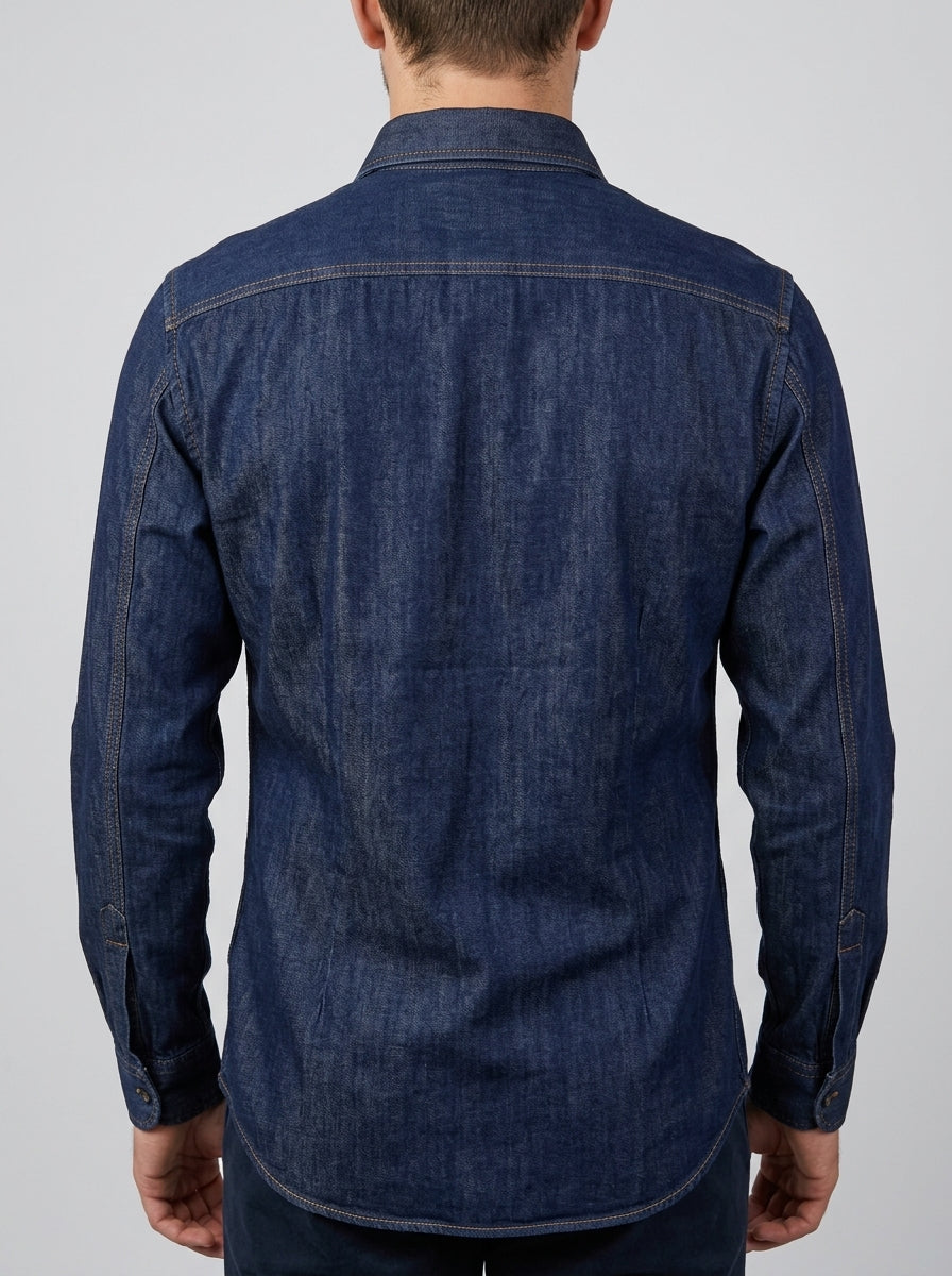 Camicia  in denim blu 