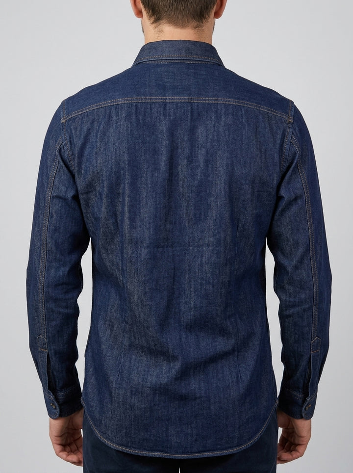 Camicia  in denim blu 