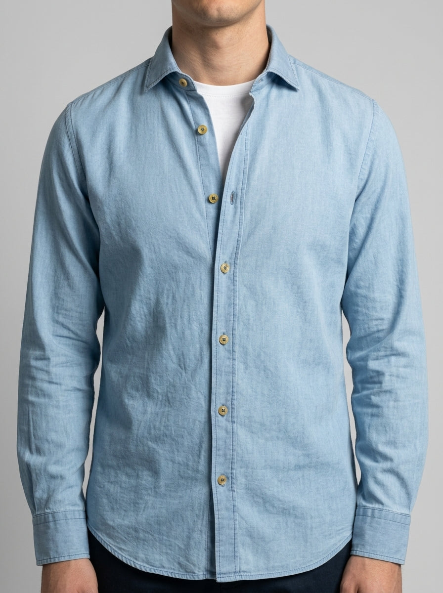 Camicia Uomo in Chambray di Jeans 