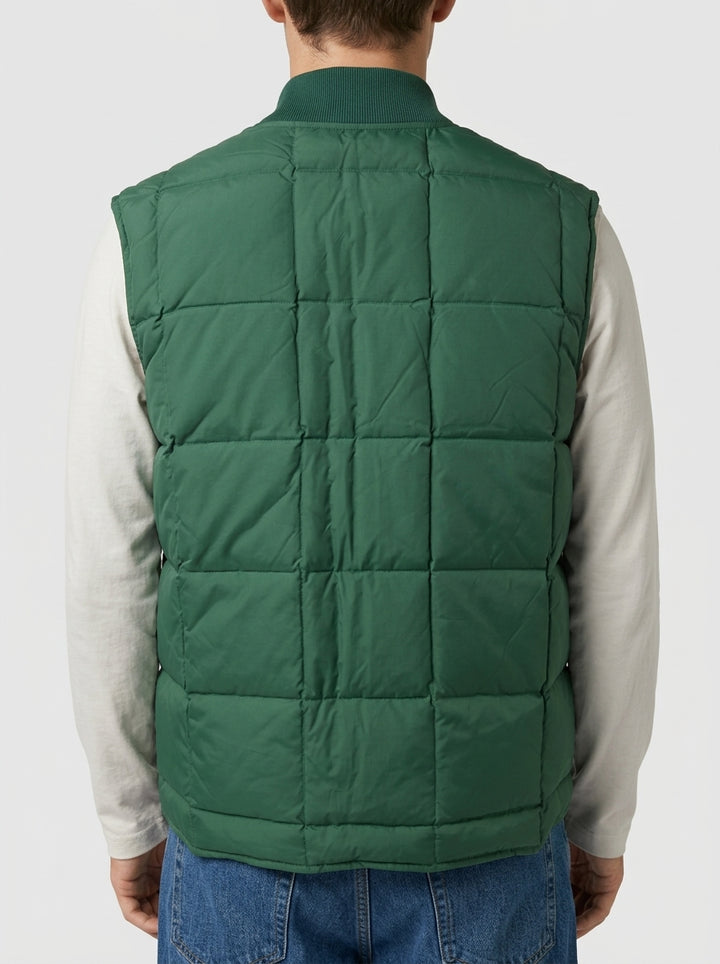 Gilet Smanicato in Piuma Modello Don West - Verde 
