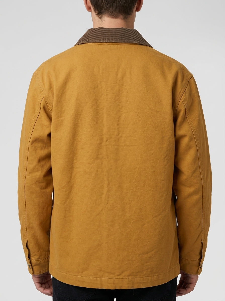 Work Jacket in Canvas - Senape Ocra Vintage 