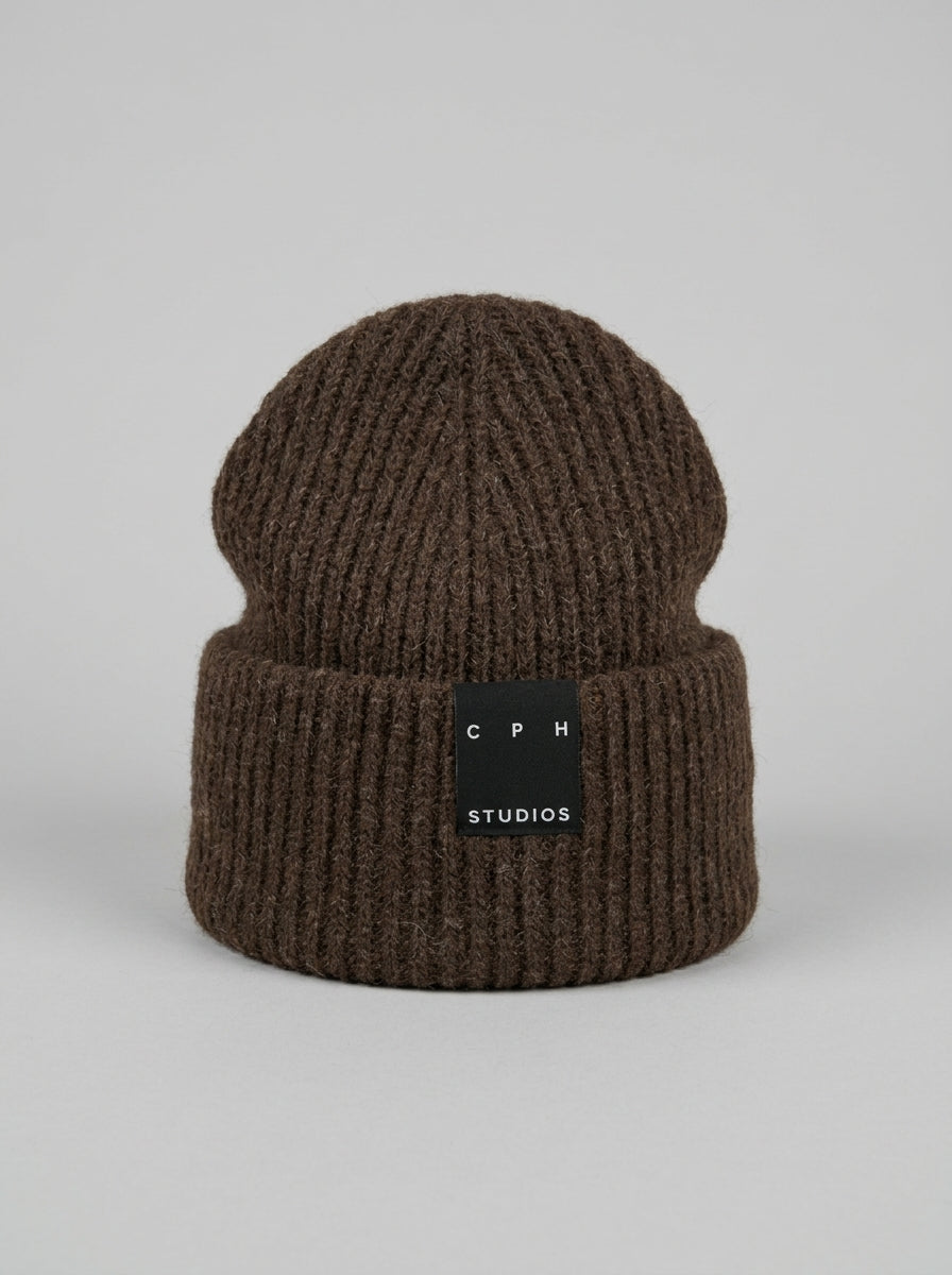 CPH BEANIE 3 wool mix chocolate 