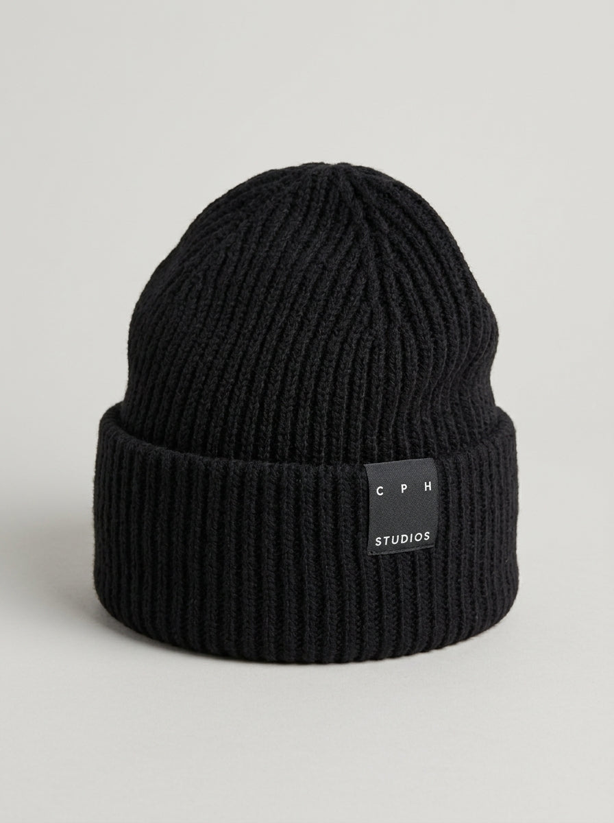 CPH BEANIE 3 in misto lana nero 