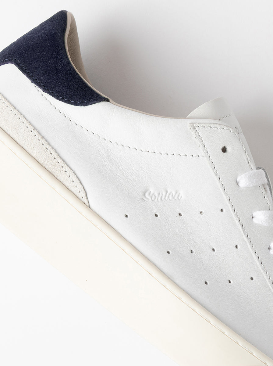 SONICA CALF WHITE-BLUE 