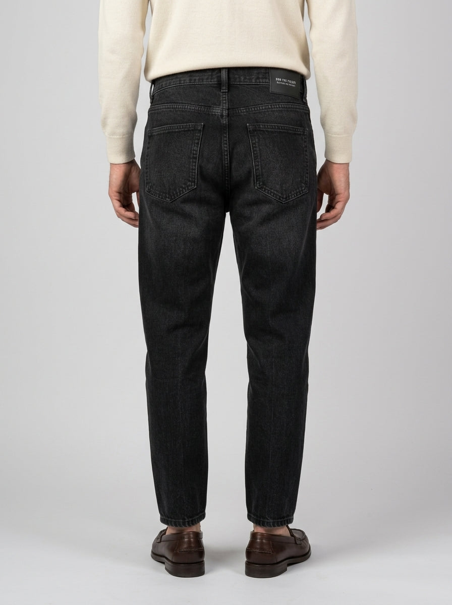 Jeans Seoul in Bull Denim Nero 