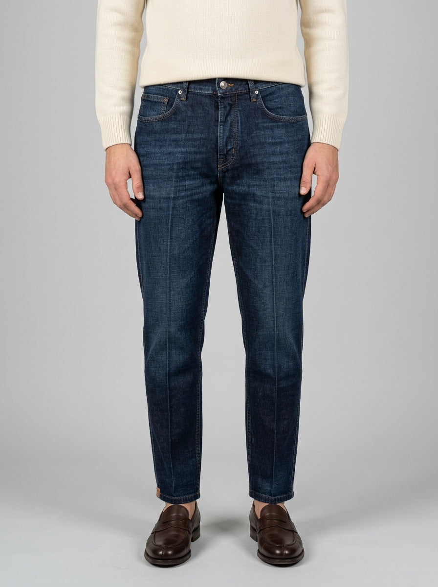 Jeans Seoul Denim Blu Carteggiato 