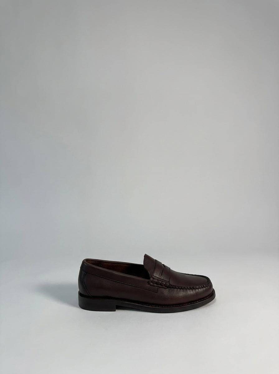 Penny Weejuns Larson Penny<BR/>Morbida pelle color cioccolato 