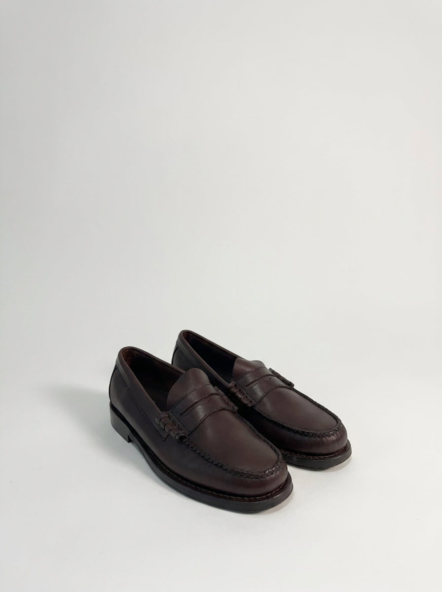 Penny Weejuns Larson Penny<BR/>Morbida pelle color cioccolato 