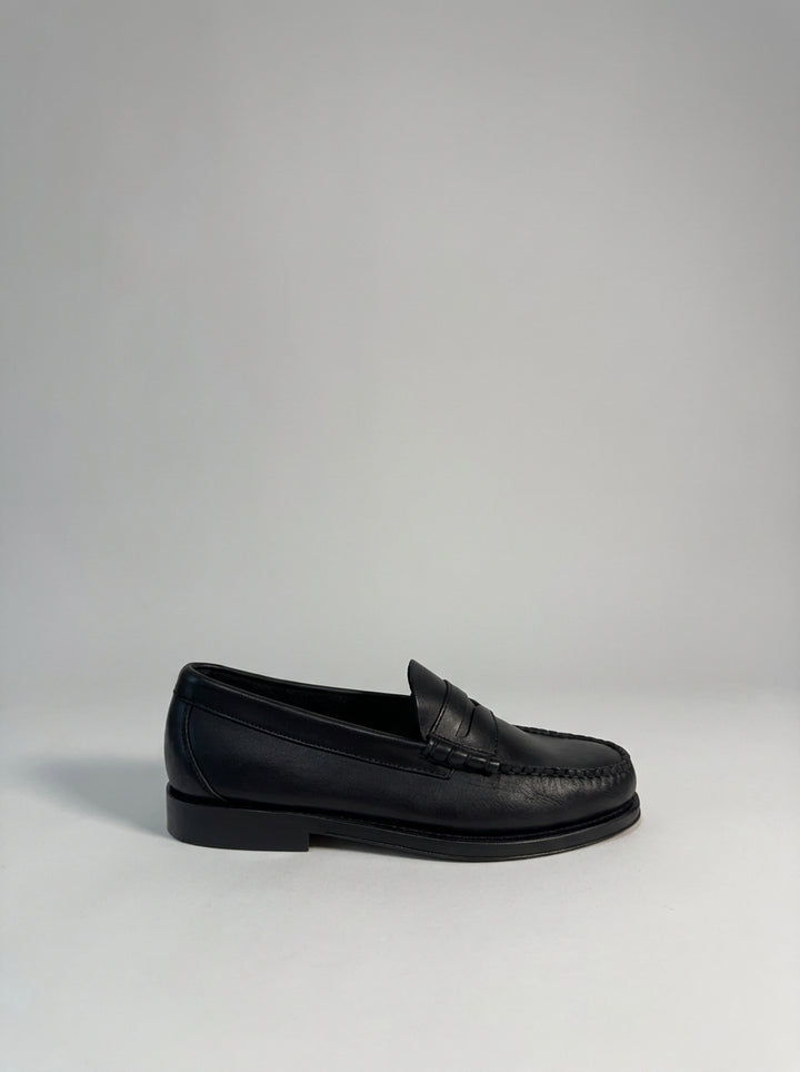 Penny Weejuns Larson Penny<BR/>Morbida pelle nera 