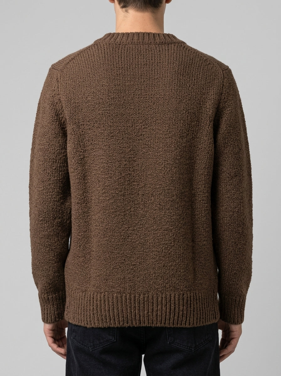 Cardigan CON TASCHE moro  in Bouclé 