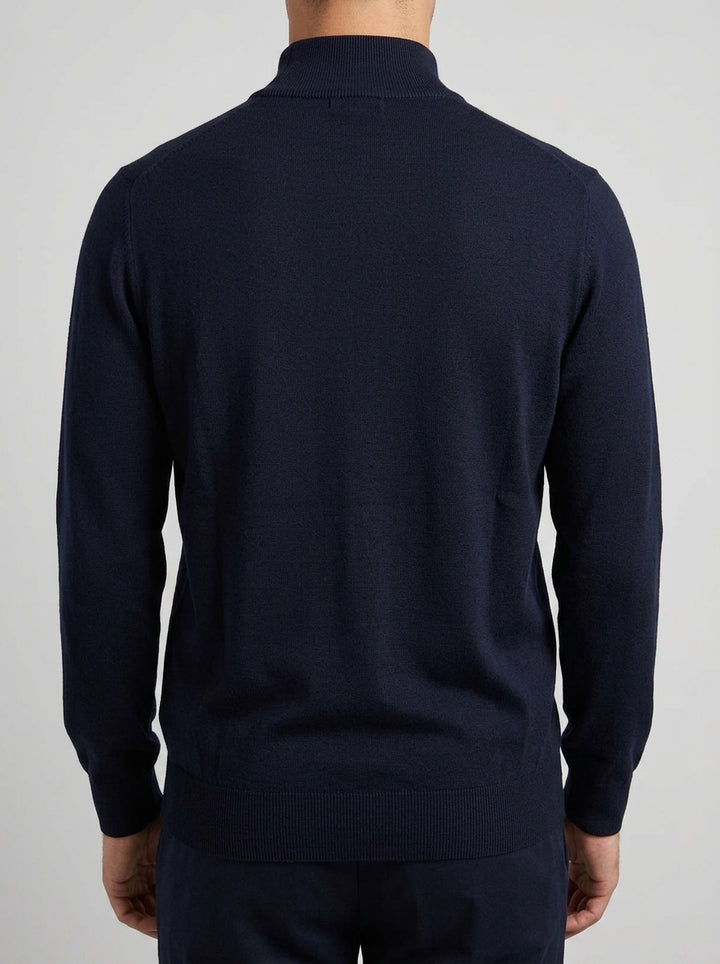 Lupetto lana merino blu 