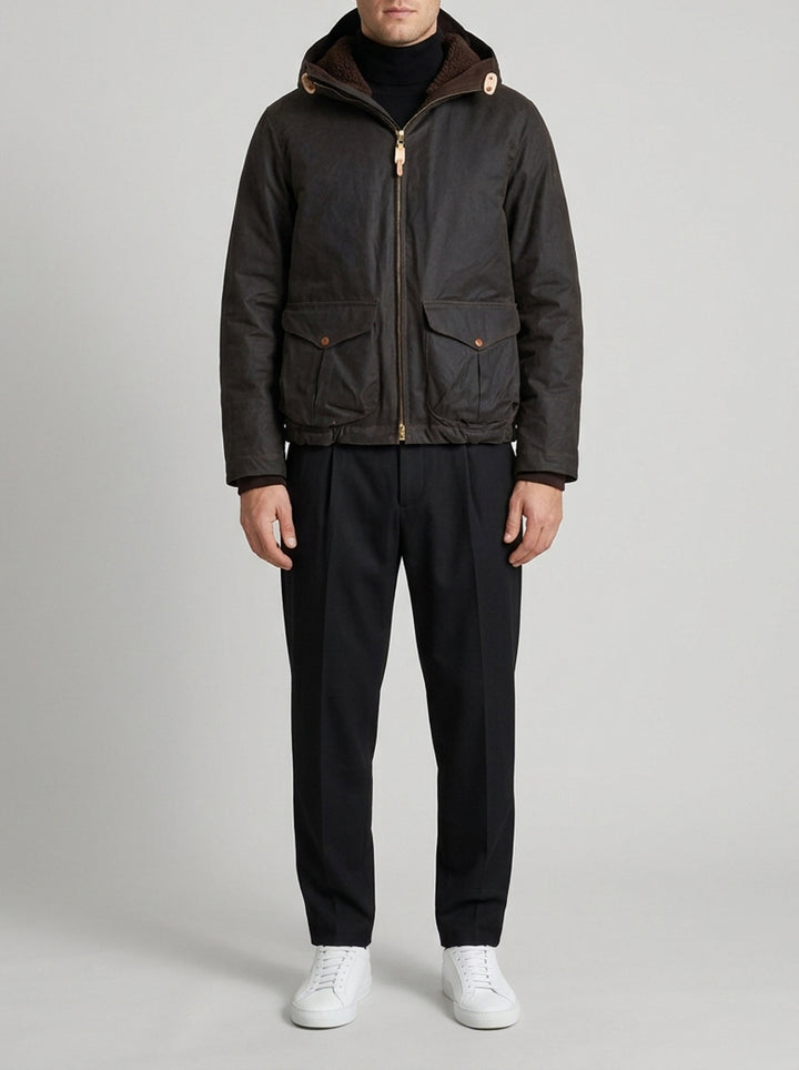Giubbotto Field Coat dark choccolate 