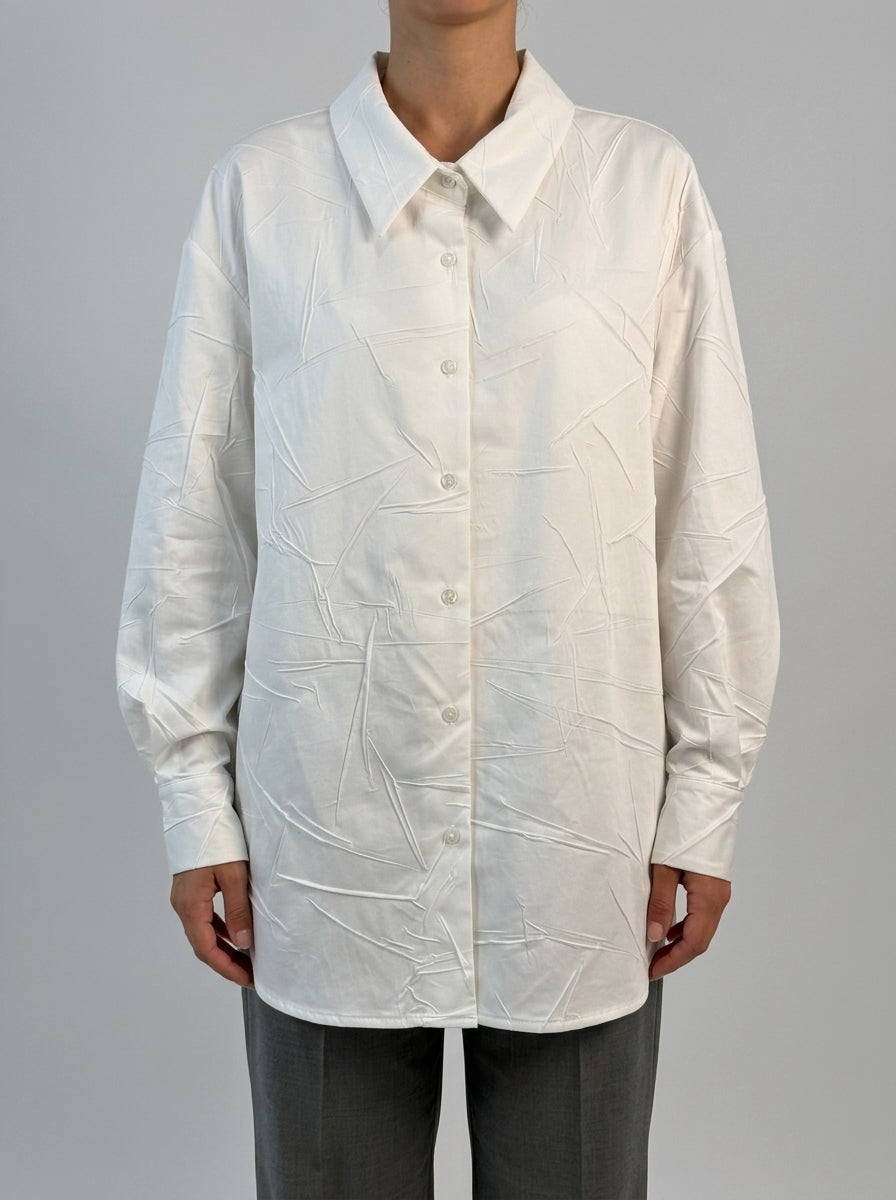 CAMICIA EFFETTO STROPICCIATO bianca 