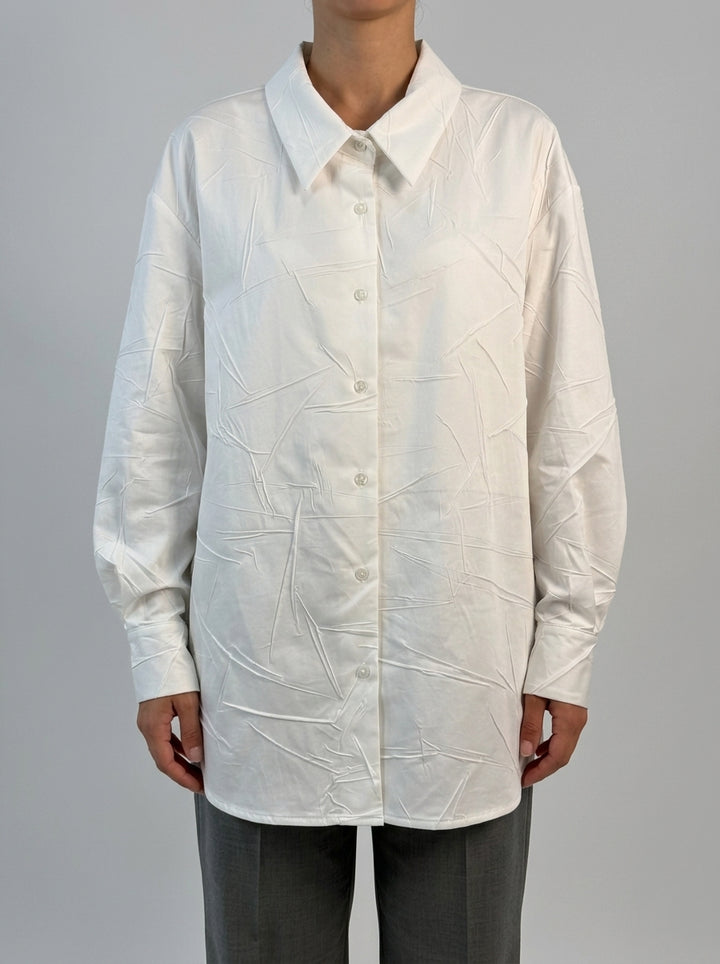CAMICIA EFFETTO STROPICCIATO bianca 