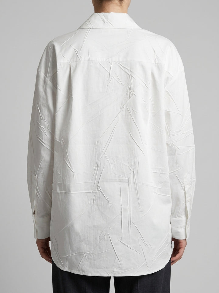 CAMICIA EFFETTO STROPICCIATO bianca 