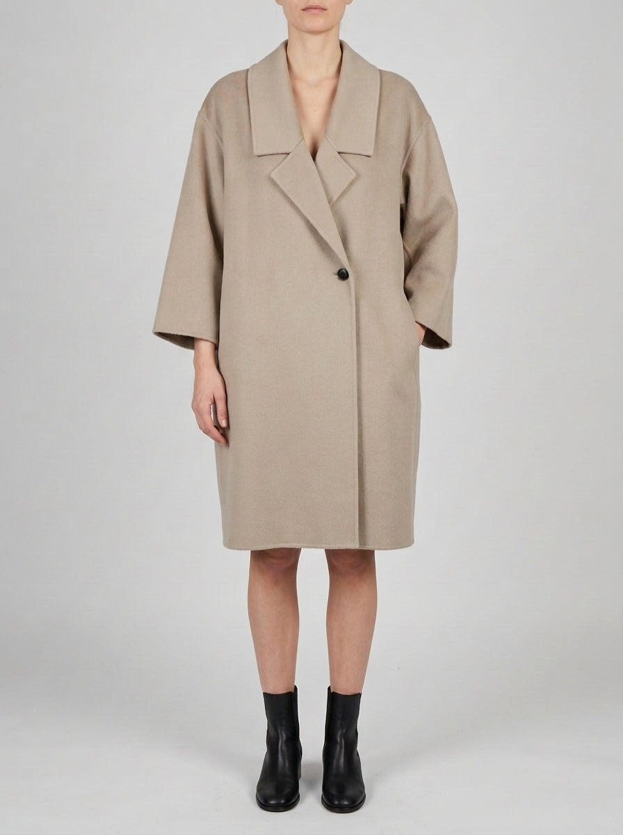 Cappotto beige over 
