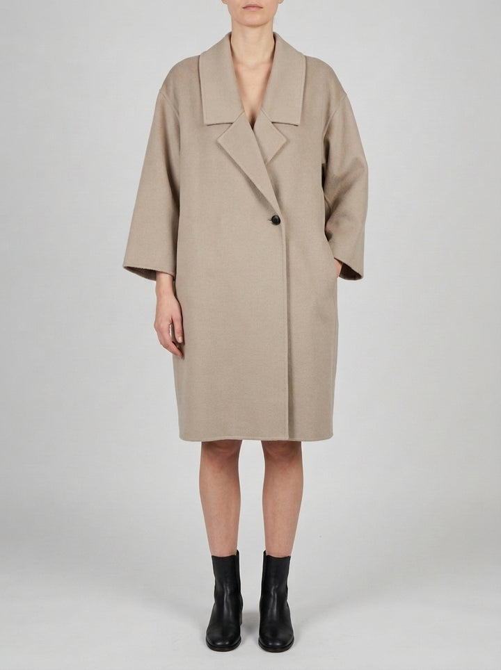 Cappotto beige over 