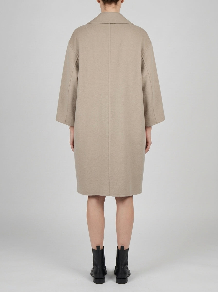 Cappotto beige over 