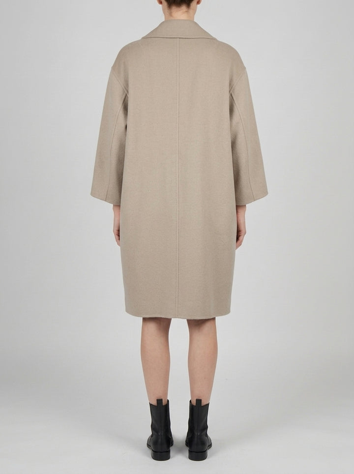 Cappotto beige over 