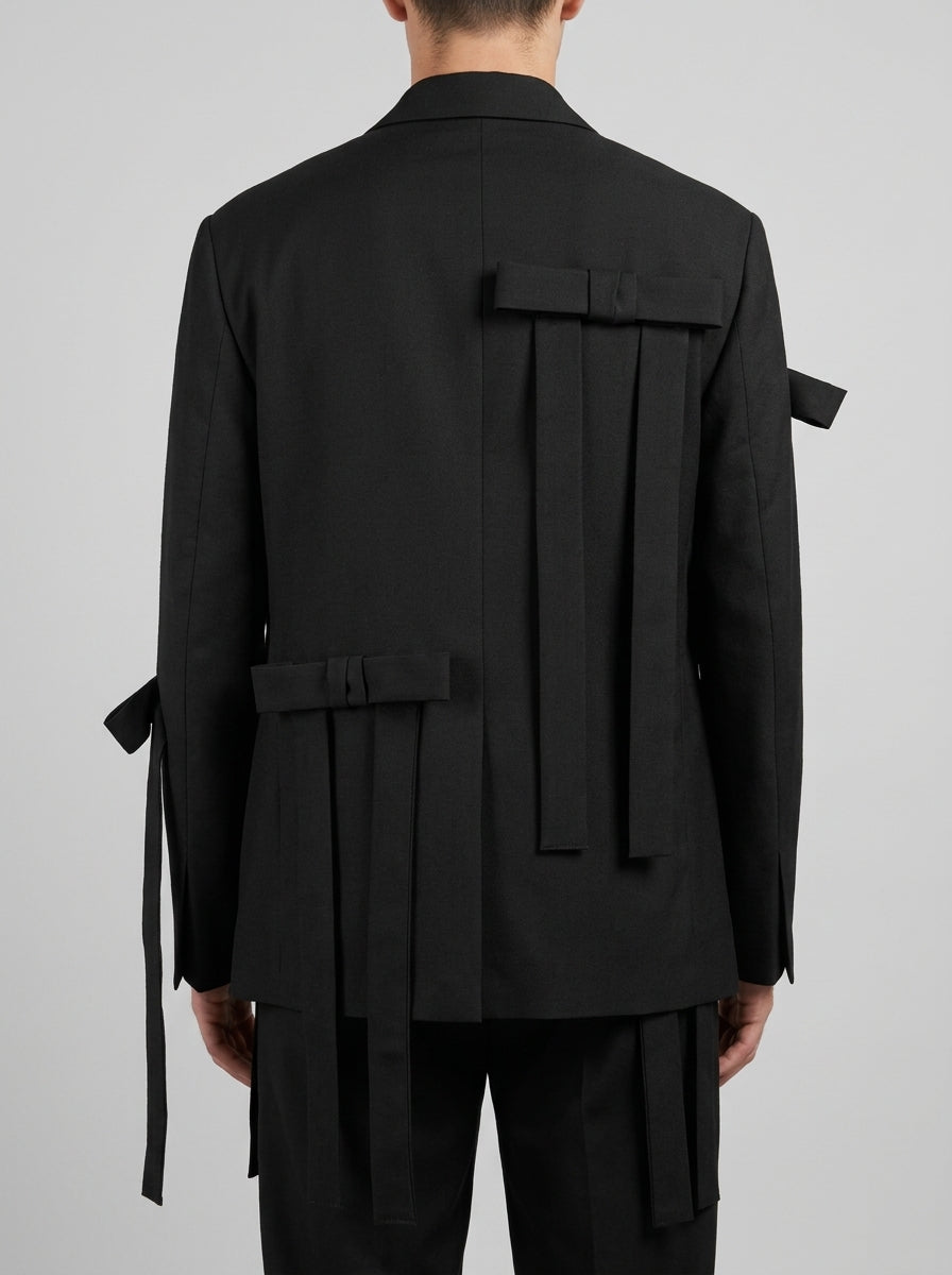 GIACCA BLAZER CON FIOCCHI NERA 