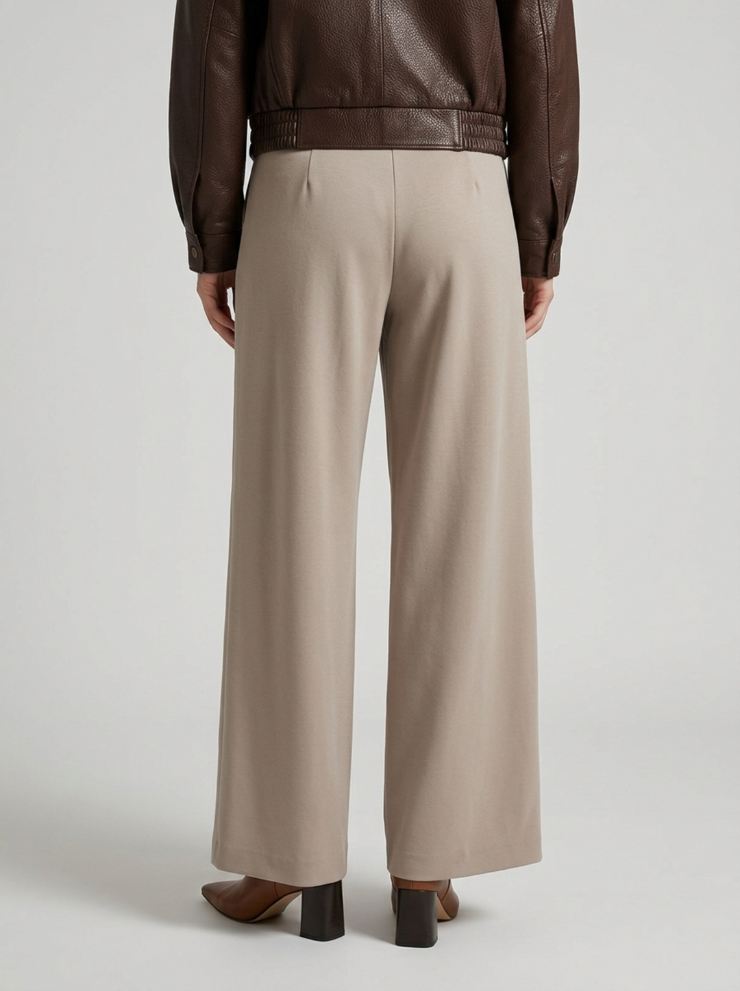 Pantaloni color ghiaccio in jersey 