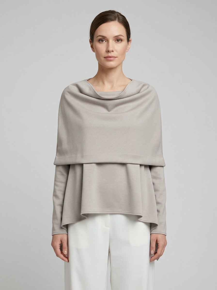 Blusa Meimei Grigio Perla 
