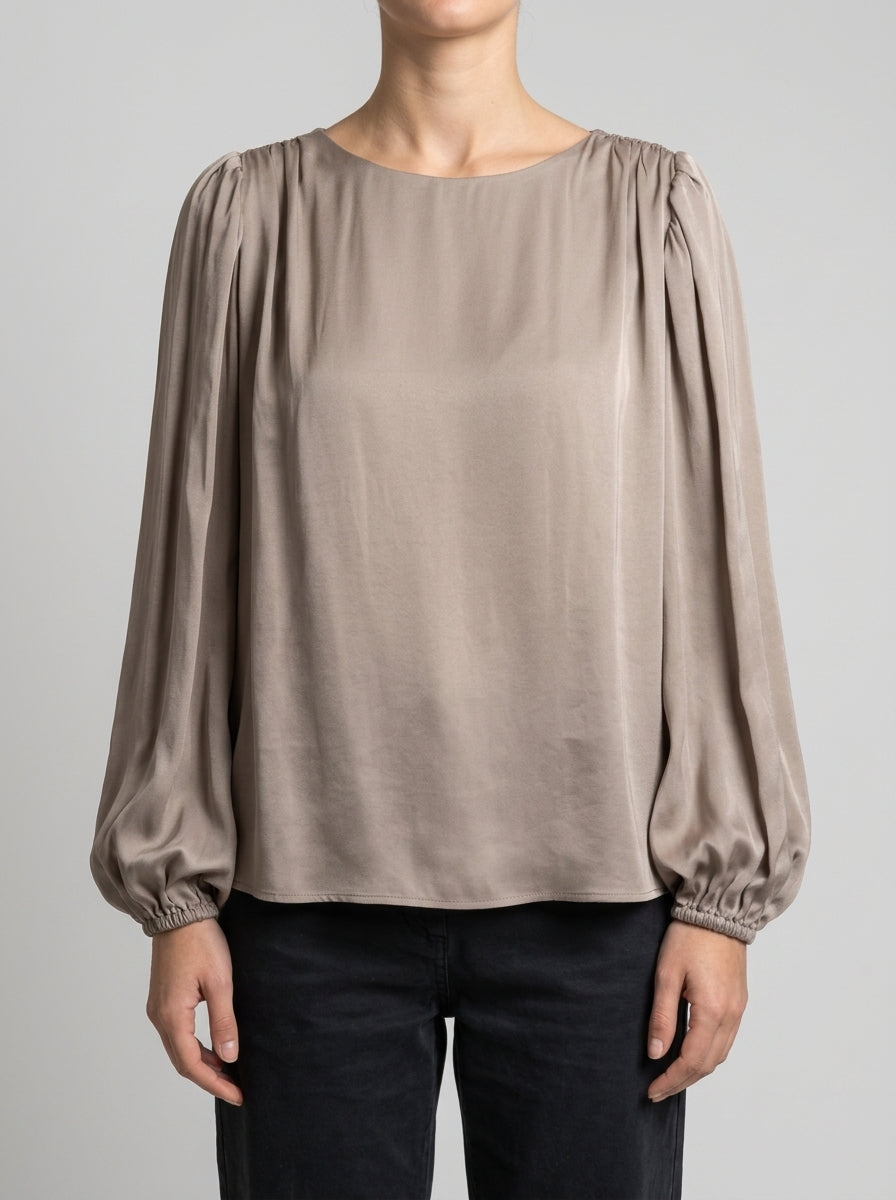 BLUSA MANICHE APERTE FANGO 