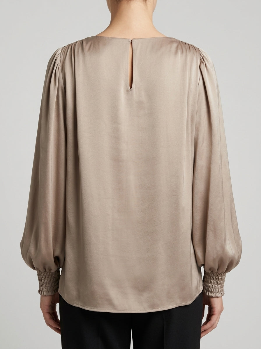 BLUSA MANICHE APERTE FANGO 