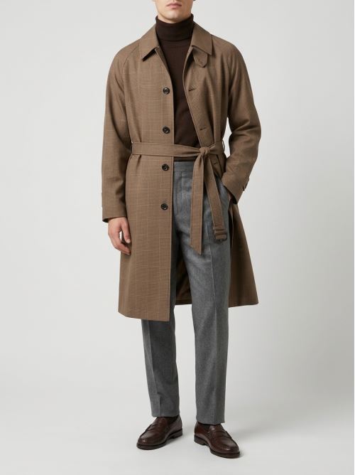 Trench Pied de Poule - Fondo Fango 