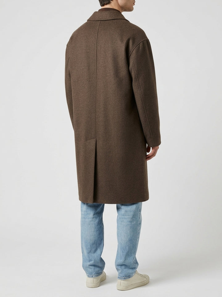 Cappotto Doppiopetto Lana - Testa di Moro 