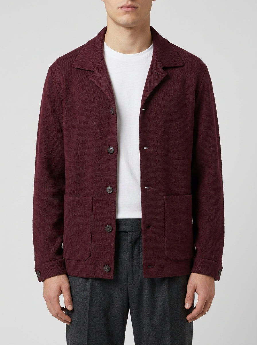Overshirt Modello Poison - Bordeaux Profondo 