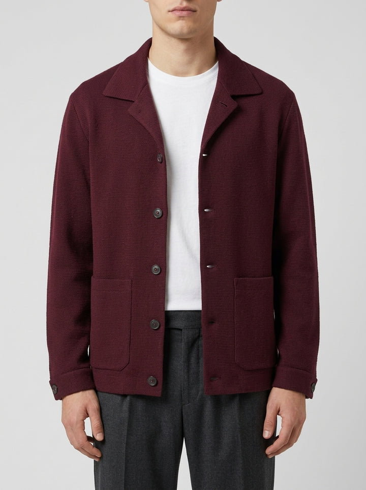 Overshirt Modello Poison - Bordeaux Profondo 