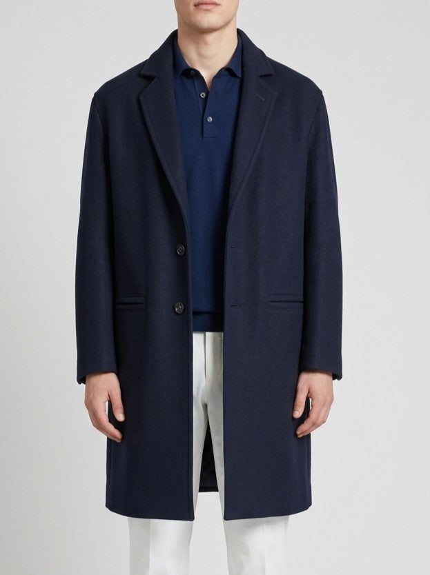 Cappotto Monopetto Seattle blu 