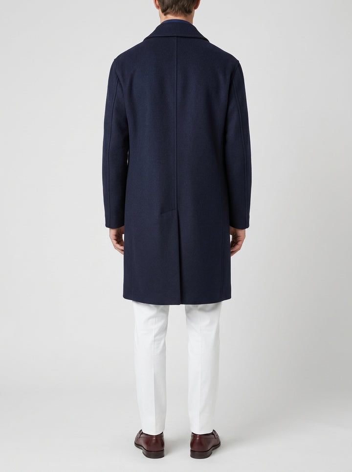 Cappotto Monopetto Seattle blu 