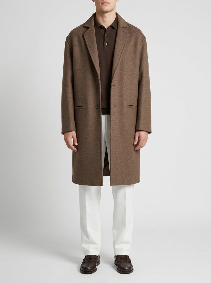 Cappotto Monopetto Seattle fango 